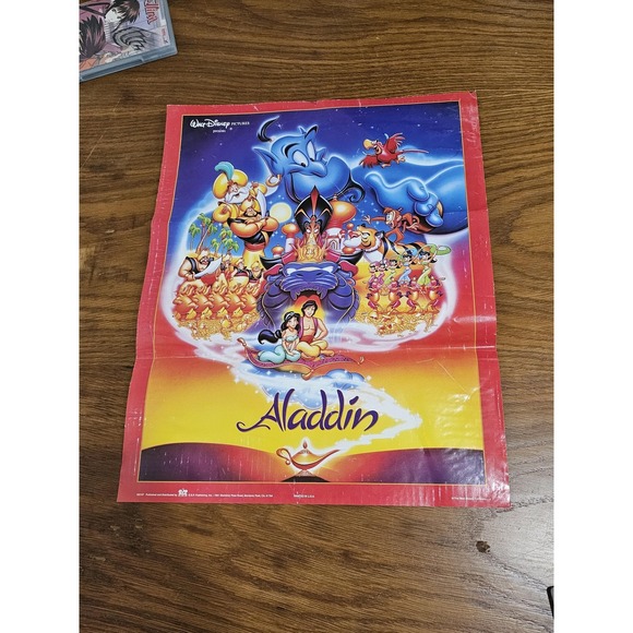 Disney Other - Vintage Disney Aladdin Movie Poster OSP Genie Jasmine USA Multi Color Wall Art